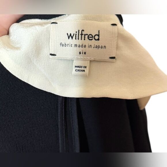 Aritzia Wilfred Chevalier Black Casual Blazer waterfall - Picture 4 of 6